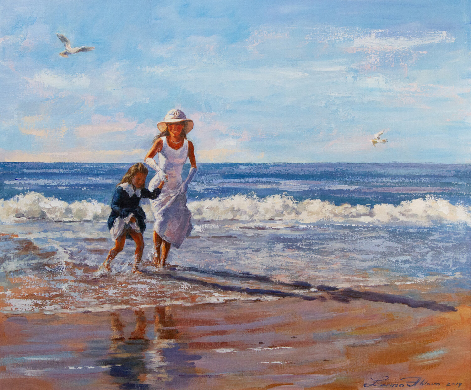 Happy day at the beach Larissa Abtova