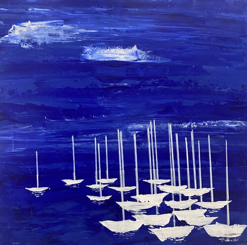 Au Port von Florence Maraine Bertrand, Malerei kaufen auf Singulart