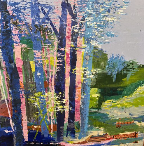 À l’Orée du Bois van Florence Maraine Bertrand, Schilderij te koop op Singulart