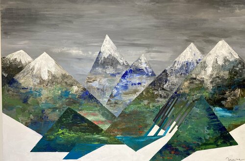 La Cascade van Florence Maraine Bertrand, Schilderij te koop op Singulart