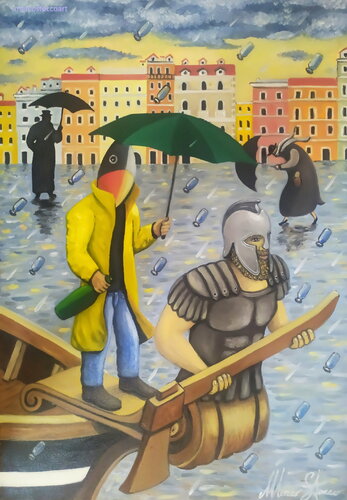 "Una strana tempesta" de Marco Stocco, Pintura a la venta en Singulart