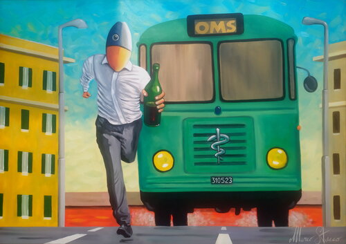 GERM BUS par Marco Stocco, Peinture en vente sur Singulart