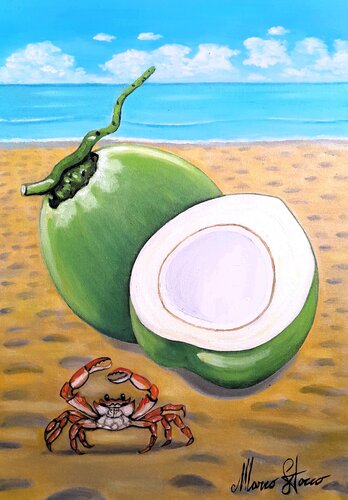 Um coco e meio de Marco Stocco, Pintura a la venta en Singulart