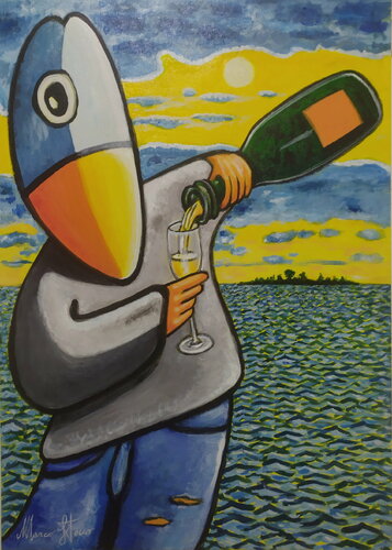 Brindisi alla laguna de Marco Stocco, Pintura a la venta en Singulart
