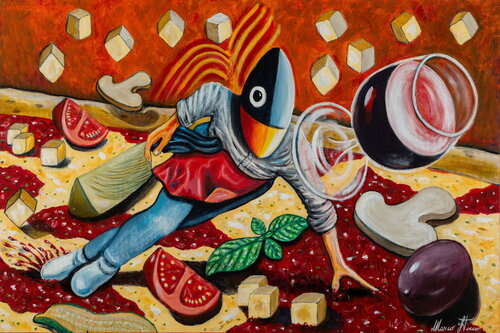 Il pizzaiolo van Marco Stocco, Schilderij te koop op Singulart