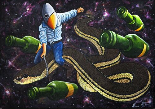 Cavalca il serpente von Marco Stocco, Malerei kaufen auf Singulart