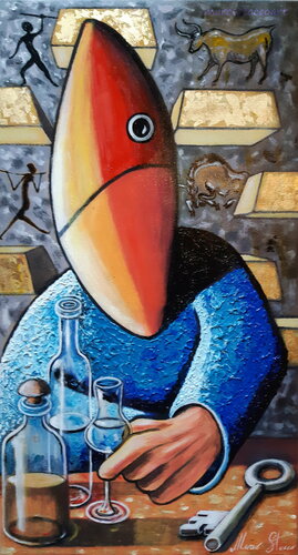 La chiave dell'equilibrio van Marco Stocco, Schilderij te koop op Singulart