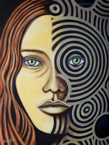 Donna delle percezioni van Marco Stocco, Schilderij te koop op Singulart