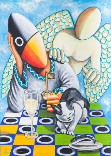 L'attesa van Marco Stocco, Schilderij te koop op Singulart