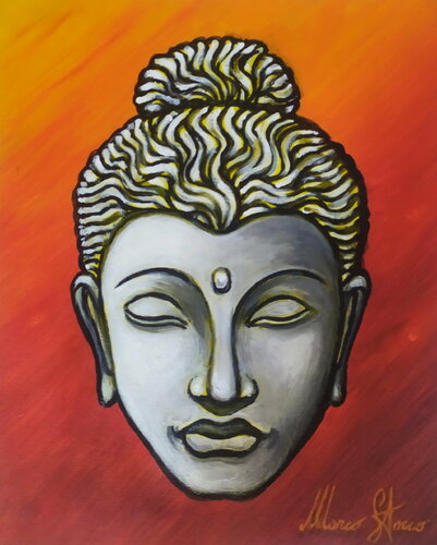 Gautama Buddha van Marco Stocco, Schilderij te koop op Singulart