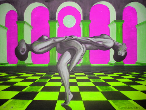 La danza della luna van Marco Stocco, Schilderij te koop op Singulart