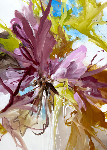 The garden you love N1 par Inès Khadraoui, Peinture en vente sur Singulart