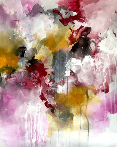 Something is going by Inès Khadraoui, Painting for Sale on Singulart