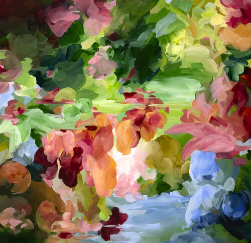 Daydreams by the water by Inès Khadraoui, Painting for Sale on Singulart