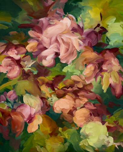 Floral immersion di Inès Khadraoui, Pittura in vendita su Singulart