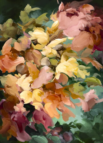 Autumn flight N2 by Inès Khadraoui, Painting for Sale on Singulart