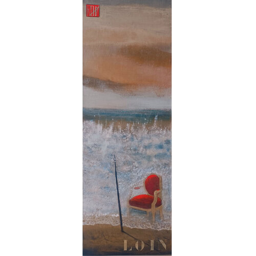 Le fauteuil rouge van Ly-Rose, Schilderij te koop op Singulart