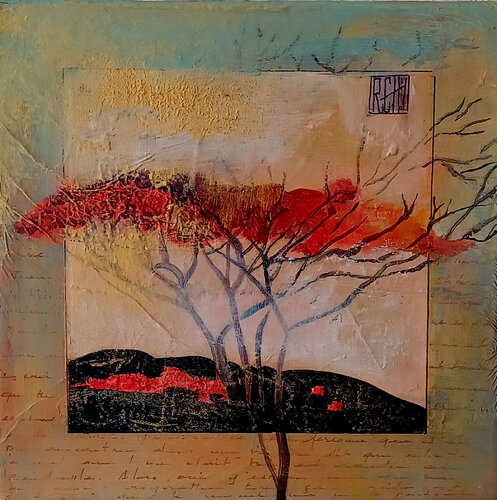 De la série "Mots pliés" de Ly-Rose, Pintura a la venta en Singulart