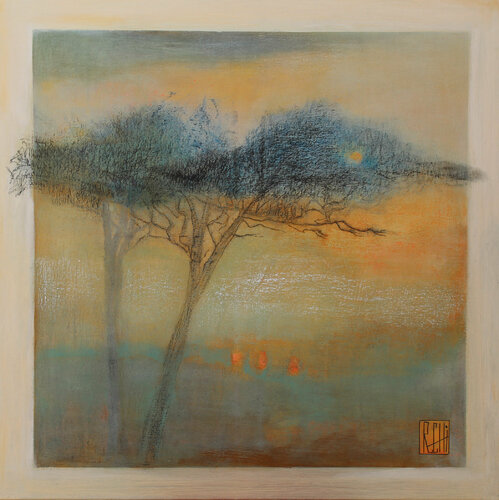 Deux pins von Ly-Rose, Malerei kaufen auf Singulart