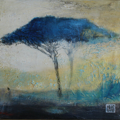 2 pins bleus di Ly-Rose, Pittura in vendita su Singulart