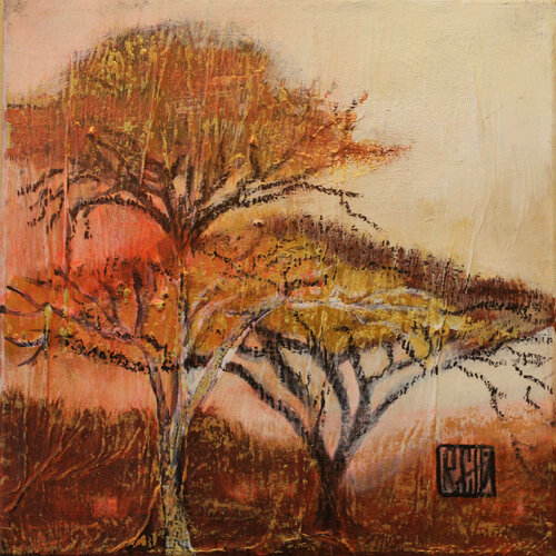 De la série Arbres 1 di Ly-Rose, Pittura in vendita su Singulart