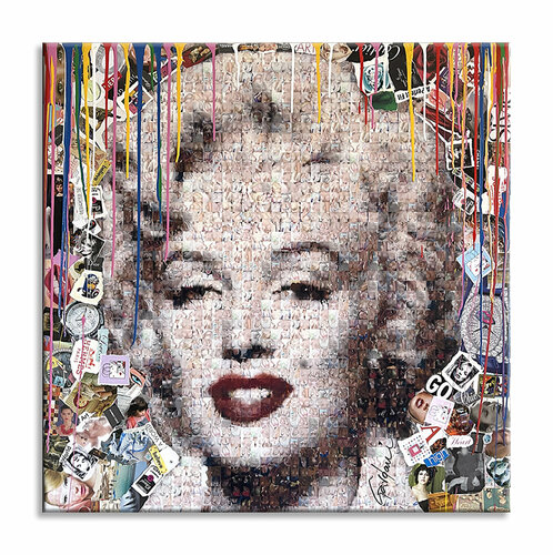 Marilyn Pompeii – Original Painting on Canvas par Gardani, Peinture en vente sur Singulart