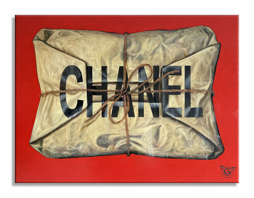 Wrapped with Chanel – Original Painting on Canvas Gardani