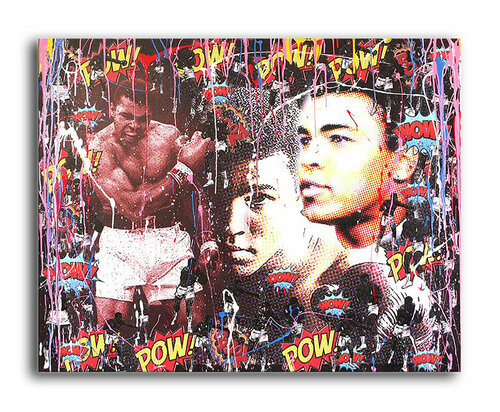Tribute to Muhammad Ali – The Greatest – Original Painting di Gardani, Pittura in vendita su Singulart