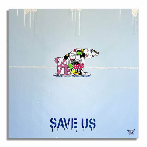 SAVE US – Original Painting on canvas di Gardani, Pittura in vendita su Singulart