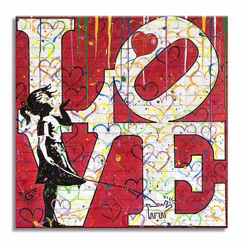 Choose Love – Original Painting on Canvas di Gardani, Pittura in vendita su Singulart