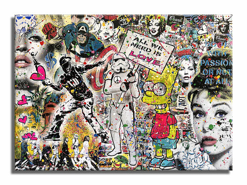 Love is Art – Original Painting on canvas von Gardani, Malerei kaufen auf Singulart