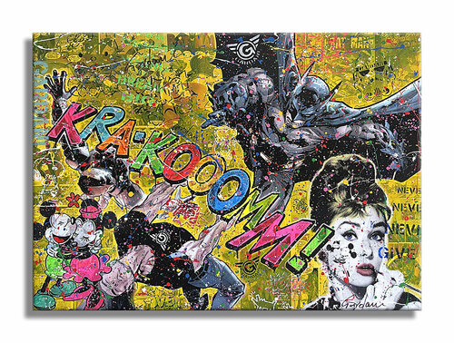 Batman Begin – Original Painting on canvas von Gardani, Malerei kaufen auf Singulart