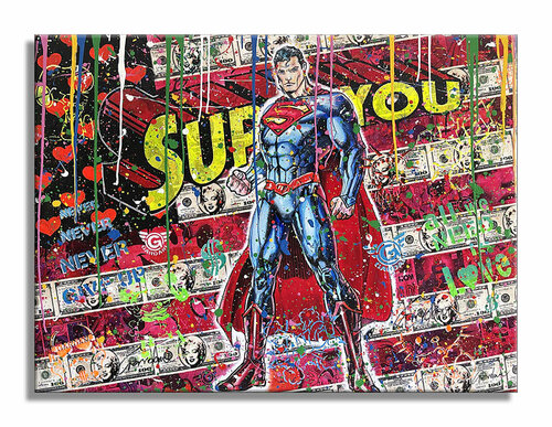 Superhero – Original Painting on canvas by Gardani, 회화 for Sale on Singulart
