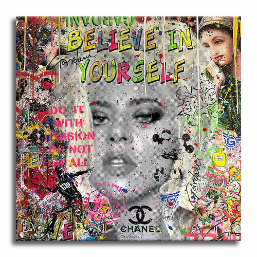 Gaga Believe - Original Painting on Canvas di Gardani, Pittura in vendita su Singulart