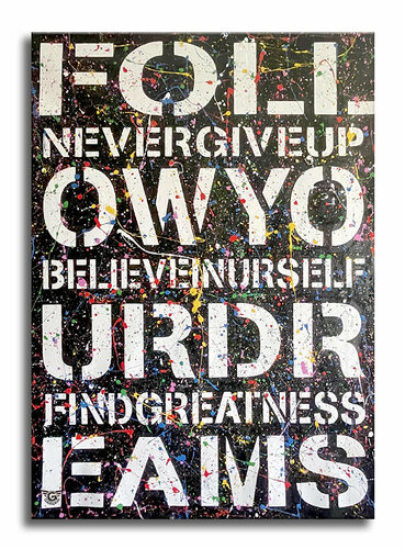 Follow Greatness – Original Painting on canvas par Gardani, Peinture en vente sur Singulart
