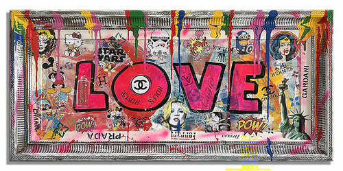 Love Pow – Original Painting on Canvas von Gardani, Malerei kaufen auf Singulart