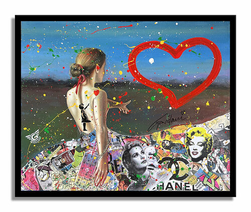 Love finds you – Original Painting on canvas van Gardani, Schilderij te koop op Singulart