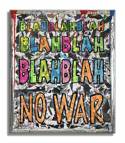 Blah No War – Original Painting on Canvas van Gardani, Schilderij te koop op Singulart