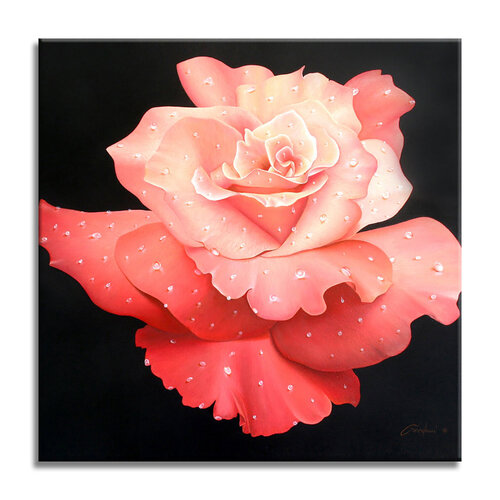Le Rose  – Original Painting on Canvas van Gardani, Schilderij te koop op Singulart