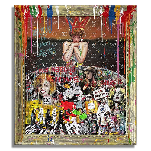 Believe in your Dreams – Original Painting on Canvas van Gardani, Schilderij te koop op Singulart