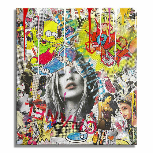 Chanel too Early – Original Painting on canvas van Gardani, Schilderij te koop op Singulart