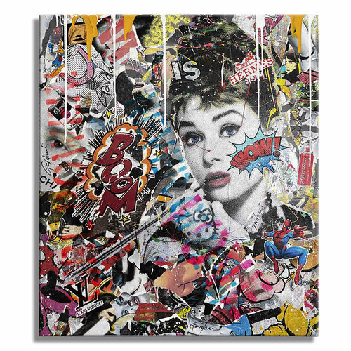 Wow Audrey – Original Painting on canvas by Gardani, 회화 for Sale on Singulart