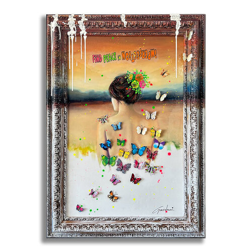 Find Peace – Original 3D Painting on Canvas van Gardani, Schilderij te koop op Singulart
