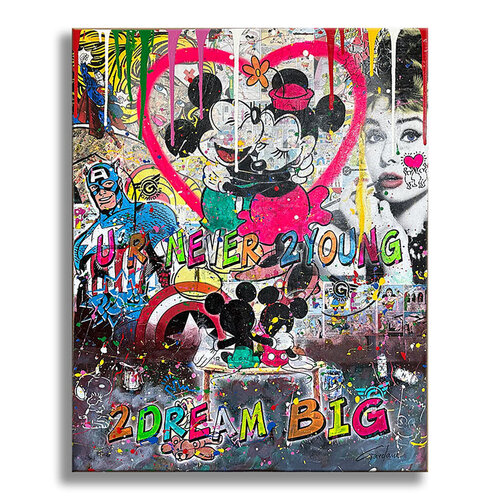 Never too young – Original Painting on canvas di Gardani, Pittura in vendita su Singulart