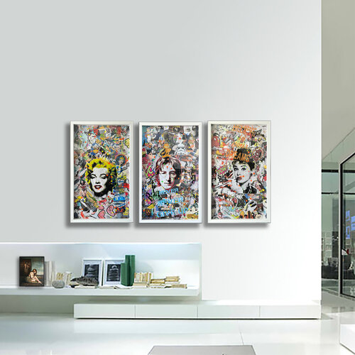 3 Artworks same size – Original Painting son paper di Gardani, Opera su carta in vendita su Singulart
