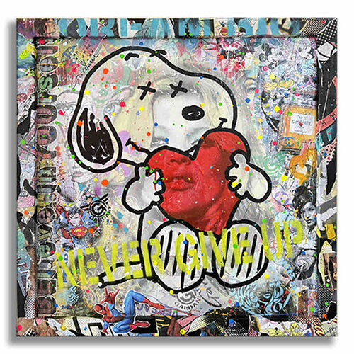 Snoopy Your Dreams – Original Painting on canvas by Gardani, Painting for Sale on Singulart