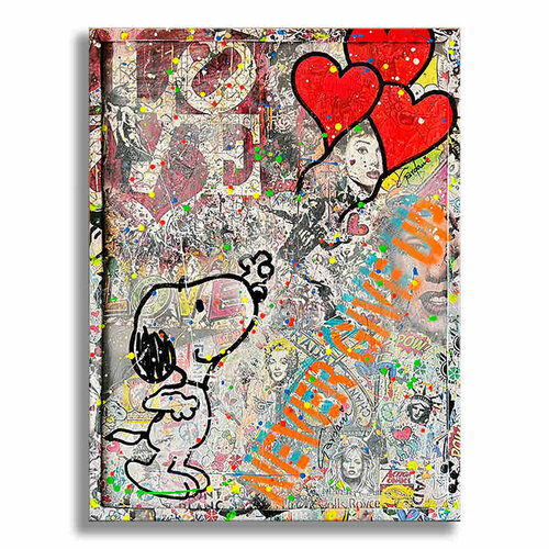 Snoopy Loves – Original Painting on canvas Gardani