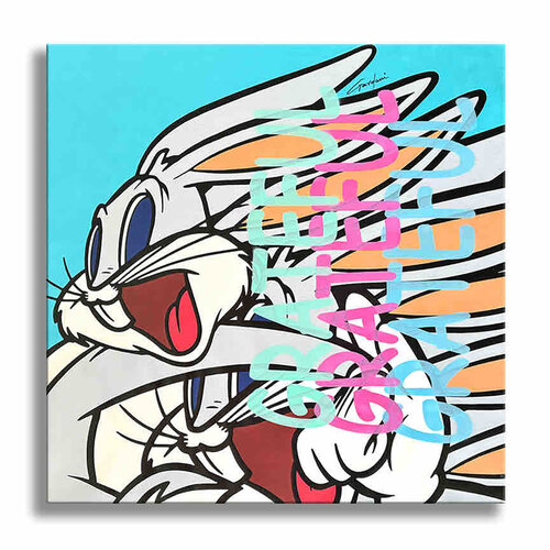 Bugs Bunny Way Out -  Original Painting on Canvas di Gardani, Pittura in vendita su Singulart