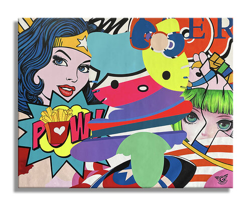 On the Beach – Original Painting on Canvas von Gardani, Malerei kaufen auf Singulart