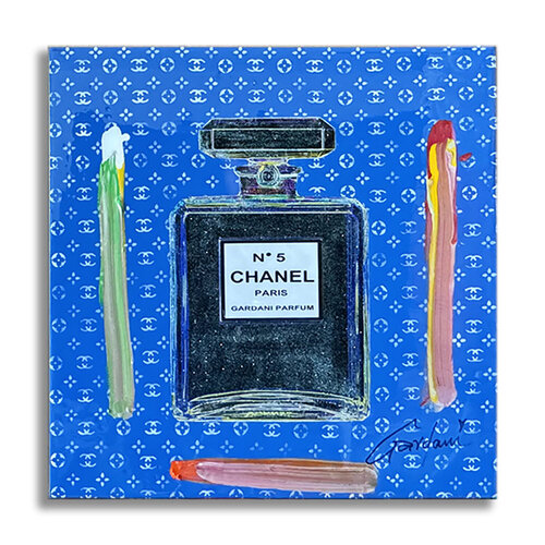 Chanel Bleu - Original Painting on Canvas di Gardani, Pittura in vendita su Singulart